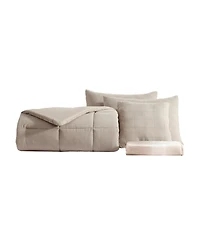 Kenneth Cole Reaction Solid Washed Microfiber 5-Pc. Comforter Set, King