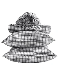 Kenneth Cole New York Sketchy Check Microfiber 4-Pc. Sheet Set