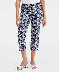Jm Collection Women's Printed Pull-On Capri Pants, Macy's Exclusive