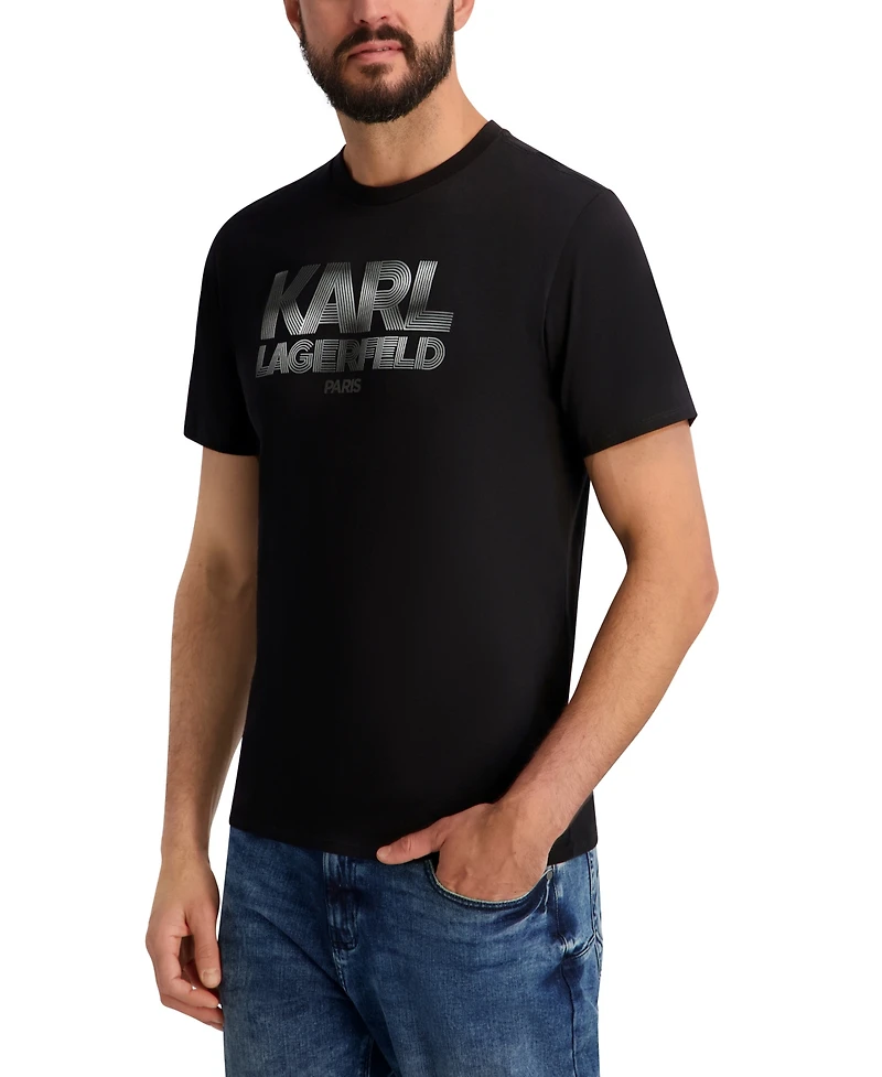 Karl Lagerfeld Paris Men's Logo Graphic T-Shirt