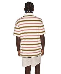 Converse Men's Script Striped Short-Sleeve Polo Shirt