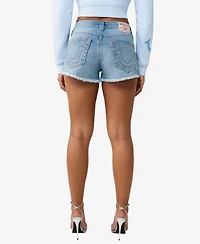 True Religion Women's High-Rise Dolphin Shorts
