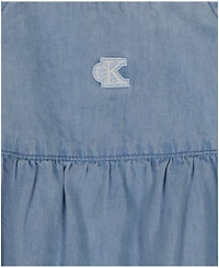 Calvin Klein Baby Girls' Embroidered Eyelet Sleeveless Romper