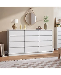 gaomon 12 Drawer Dresser Large Double Chest with Deep Drawers