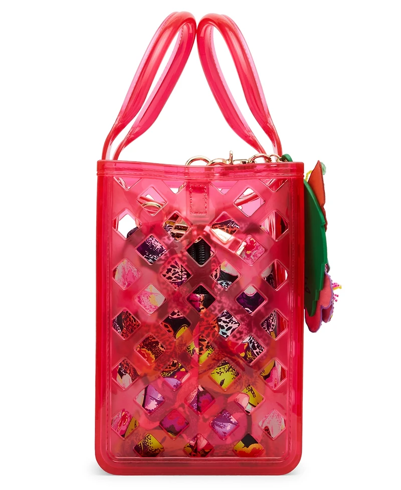 Betsey Johnson Jammin Clear Small Satchel Bag