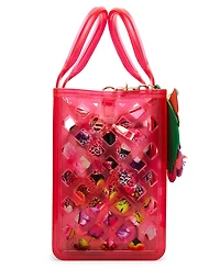Betsey Johnson Jammin Clear Small Satchel Bag