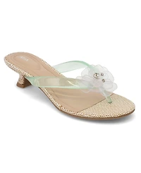 Mia Women's Magnoleia Flower Slip-On Dress Sandals