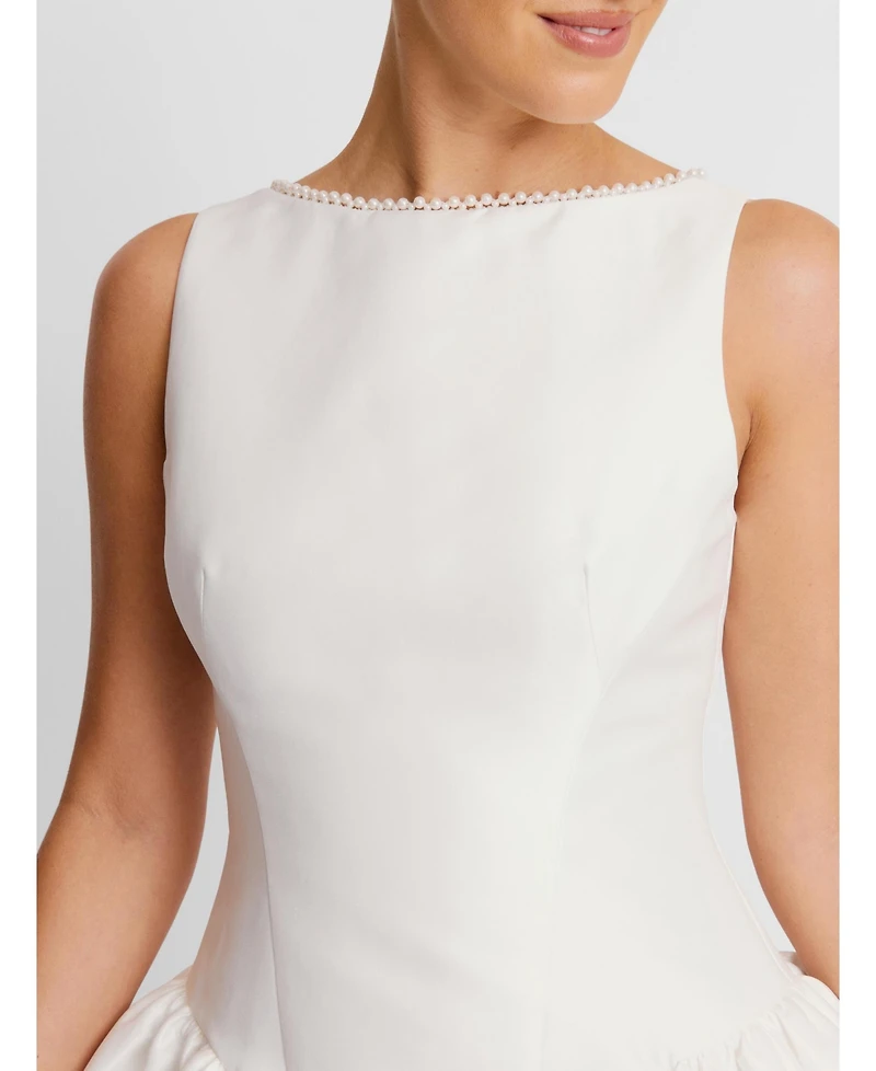 Six Stories Women's Sleeveless Bubble Hem Mini Dress