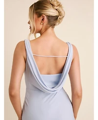 Six Stories Women's Plunge Cowl Chiffon Bridesmaid Dress