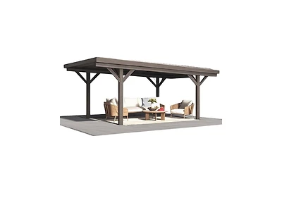 Aecojoy Wooden Gazebo Pavilion Carport