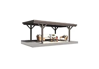 Aecojoy Wooden Gazebo Pavilion Carport