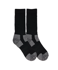 Muk Luks Men's Work Wear Steel Toe Crew Socks, 2 Pair Pack