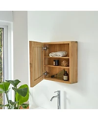 Tikamoon Jill 43 Wooden Bathroom Cabinet in Teak