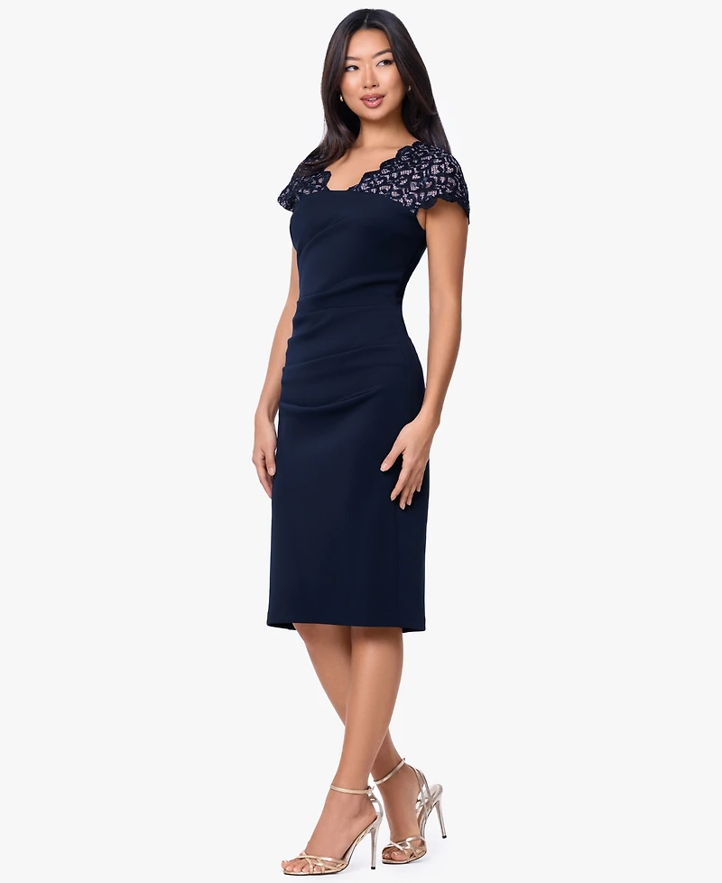 B&A By Betsy and Adam Women's V-Neck Long Dress