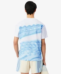 Lacoste Men's Printed Crewneck T-Shirt