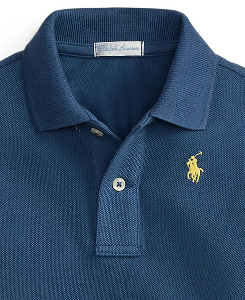 Ralph Lauren Baby Boys' Cotton Mesh Polo Shirt and Corduroy Short, 2-Piece Set