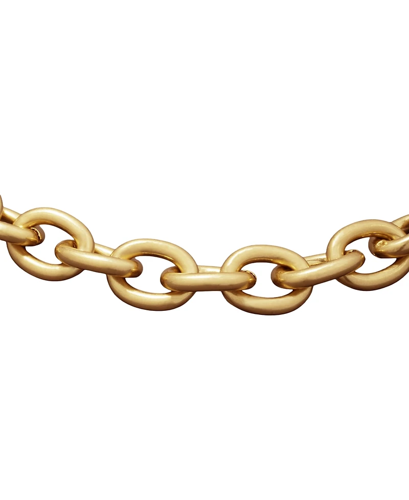 Donna Karan Gold-Tone Statement Link Flex Bracelet