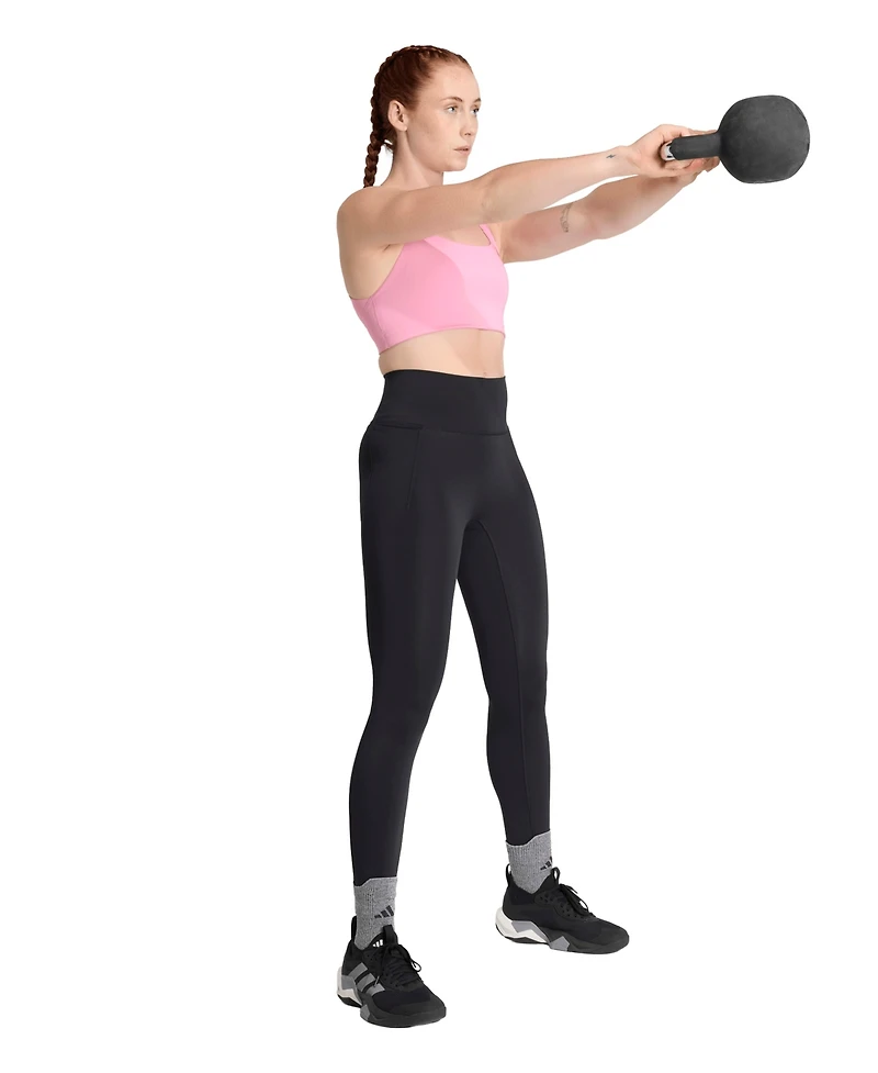 adidas Women's Workout Square Neck Support Bra