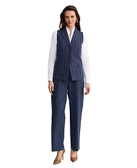 Jones New York Women's Four-Button Peak Lapel Vest