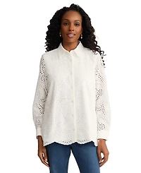 Jones New York Women's Button-Up Top