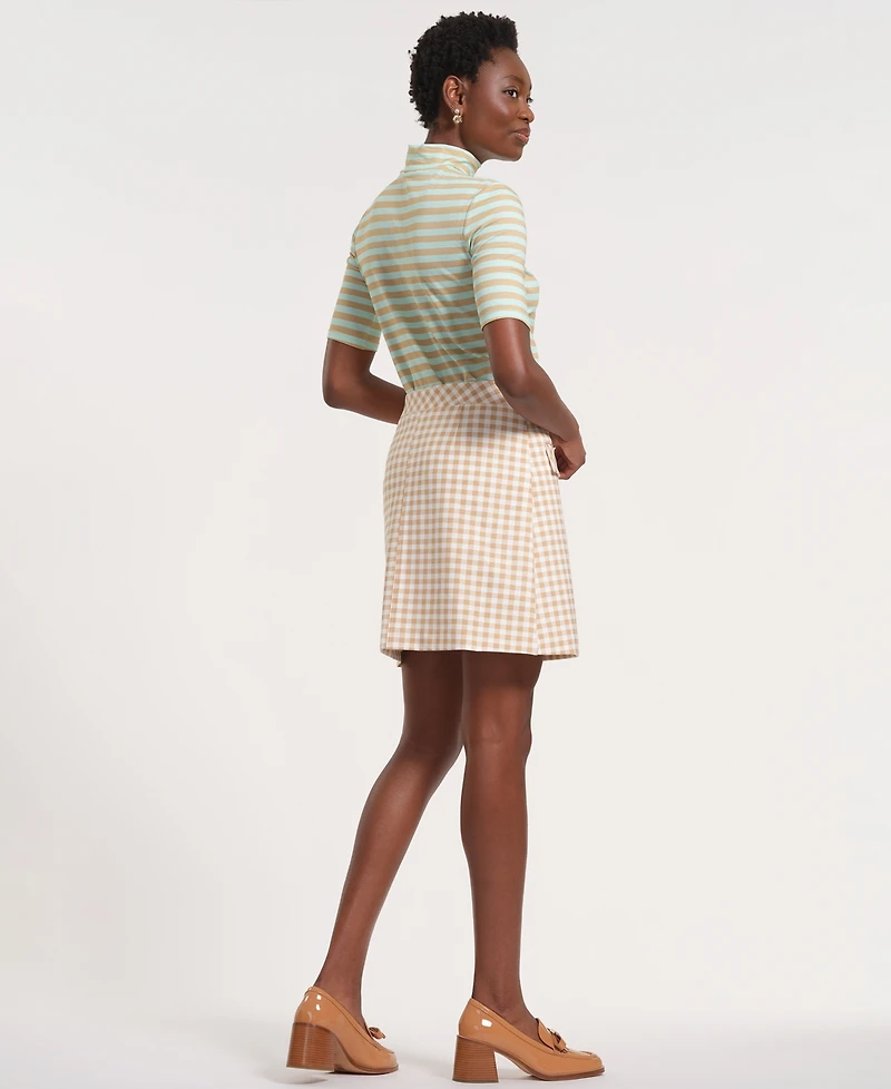 Isaac Mizrahi Women's Pull-On Mini A-Line Skirt