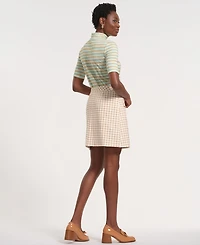 Isaac Mizrahi Women's Pull-On Mini A-Line Skirt