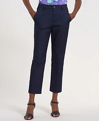 Isaac Mizrahi Women's Straight-Leg Ankle-Length Pants