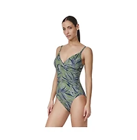 Profile by Gottex Women's La Palm Surplice One Piece