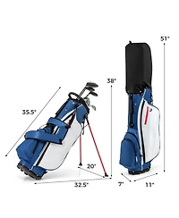 Mecale Men s Left-Handed Complete Golf Club Set with Stand Bag, Lightweight & Portable