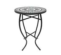 Jiallo Mosaic Art Collection Classic Accent Table
