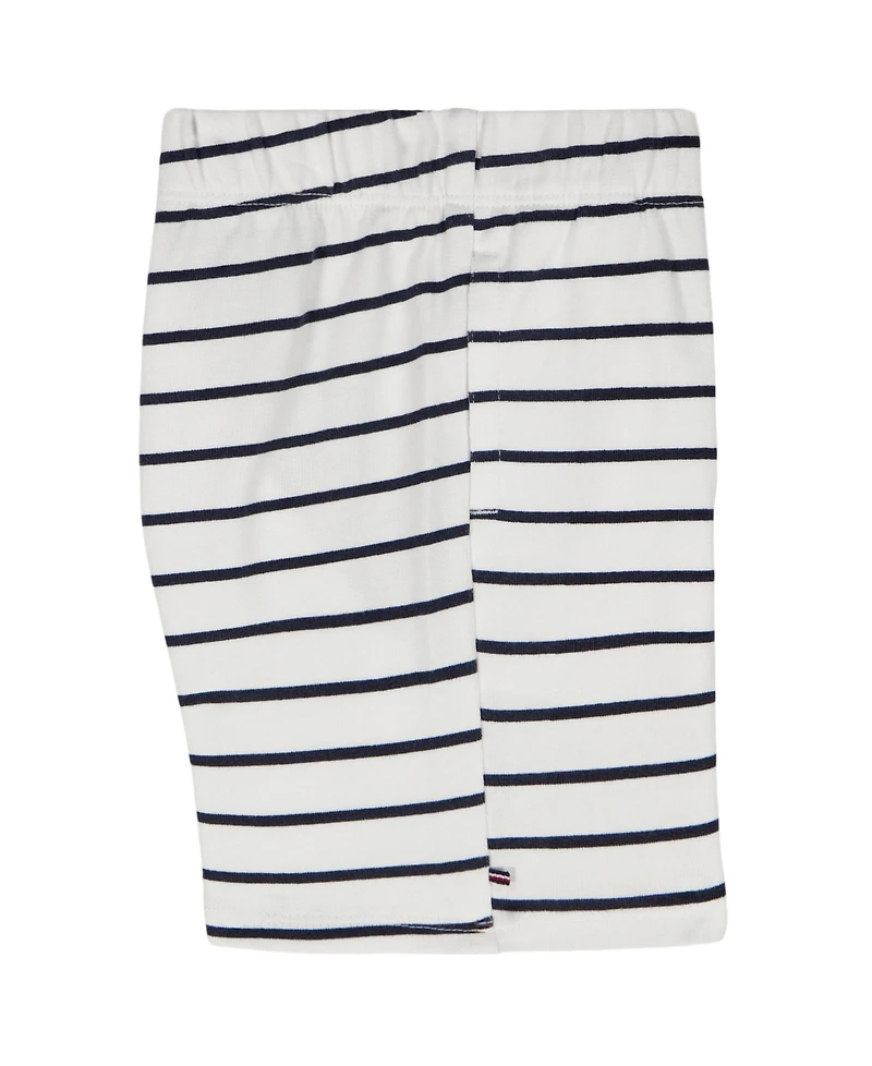 Tommy Hilfiger Baby Boys' Striped French Terry T-Shirt and Shorts, 2-Piece Set
