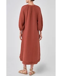 Ocean+Main Women's Gauze Dress with Pockets