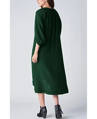 Ocean+Main Women's Gauze Dress with Pockets