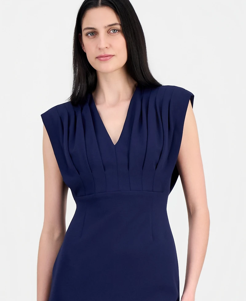 Anne Klein Women's Pleated-Bodice Sheath Dress