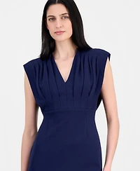 Anne Klein Women's Pleated-Bodice Sheath Dress