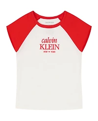 Calvin Klein Girls' 7-16 Short-Sleeve T-Shirt