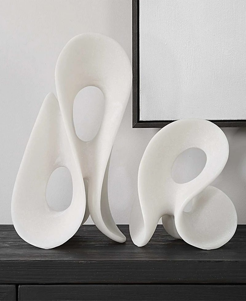 Uttermost Silent Wave Indoor Outdoor Sculptures, Set of 2