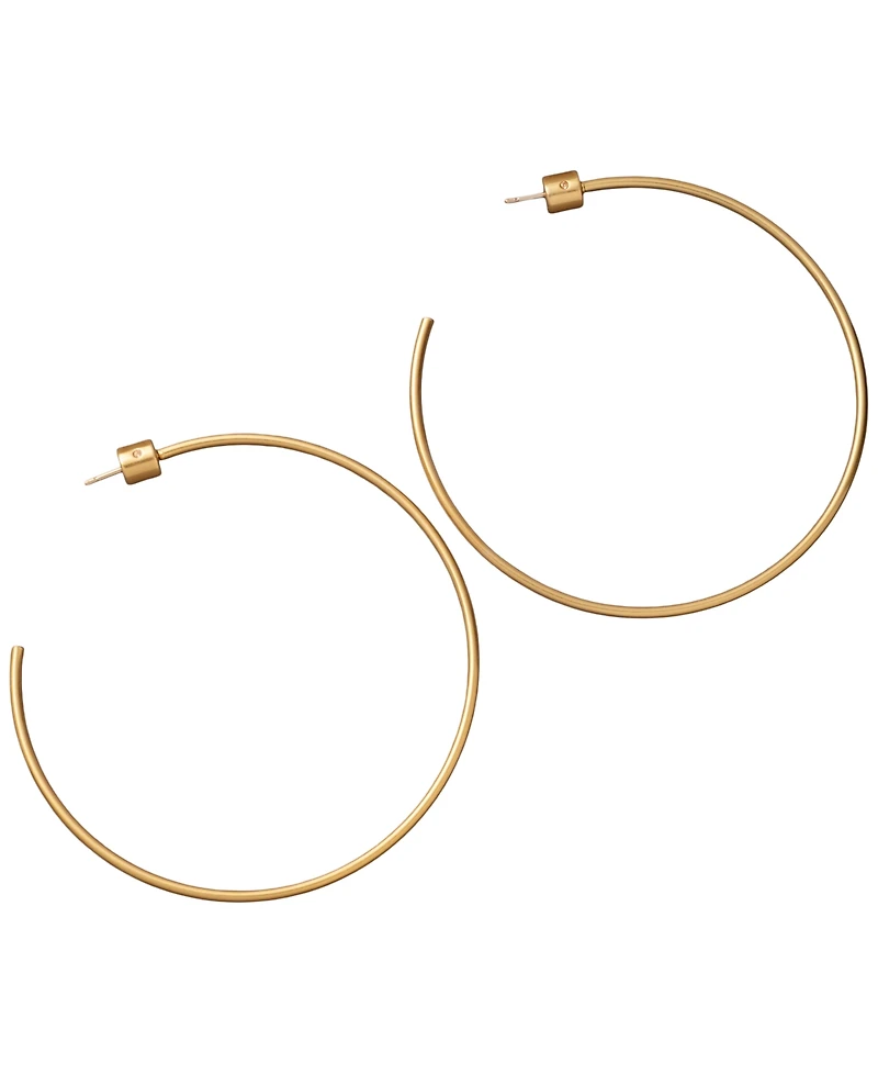 Donna Karan Gold-Tone Drama C Hoop Earrings