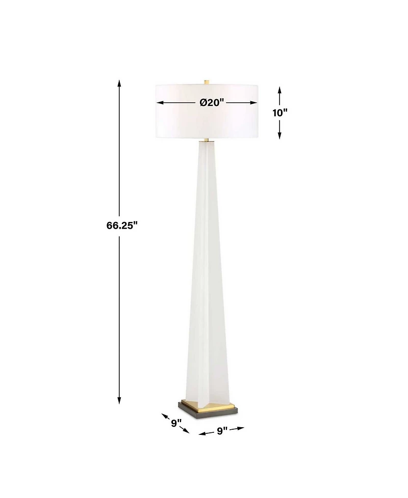 Uttermost Rosin 66.25" Acrylic Floor Lamp