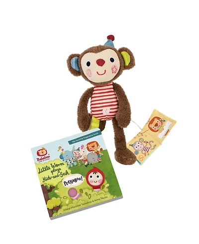 Bababoo and friends Yuki Monkey Hide-and-Seek Book & Plush Set