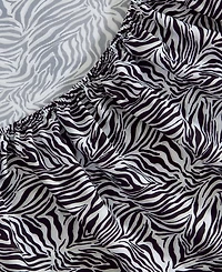 Betsey Johnson Wild Zebra Microfiber 4-Pc. Sheet Set