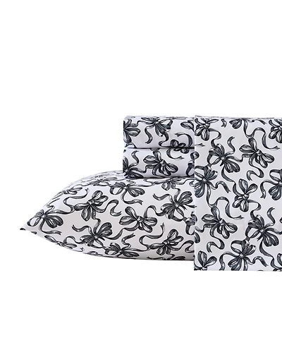 Betsey Johnson Ballet Bows Microfiber 3-Pc. Sheet Set