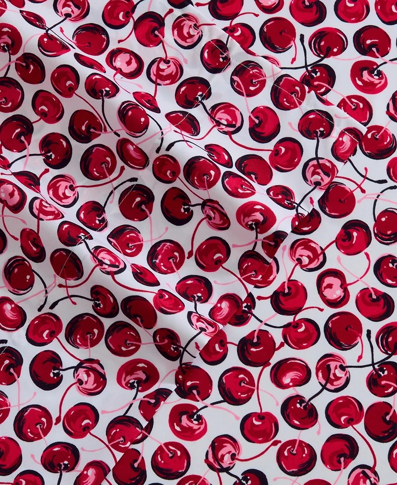 Betsey Johnson Pop Art Cherry Microfiber -Pc. Sheet Set