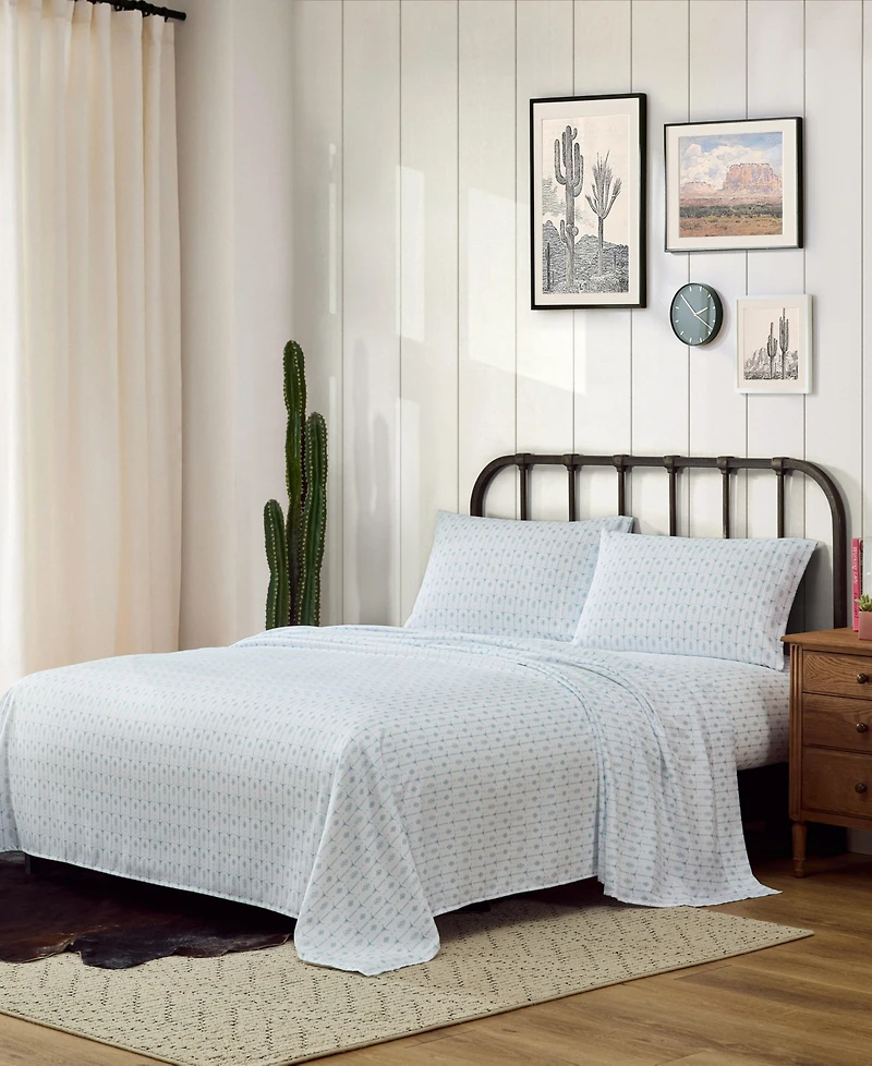 Wrangler Steer Head Stripe Microfiber 4-Pc. Sheet Set, Queen