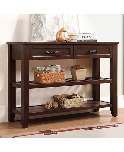 Streamdale Furniture Mid-Century Style Sideboard Buffet with Large Storage Space