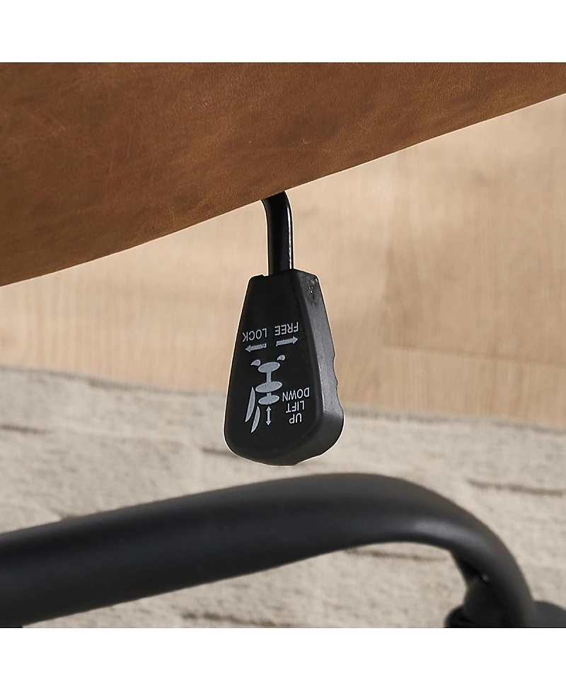 Streamdale Office chair, artificial leather, Black base, adjustable height