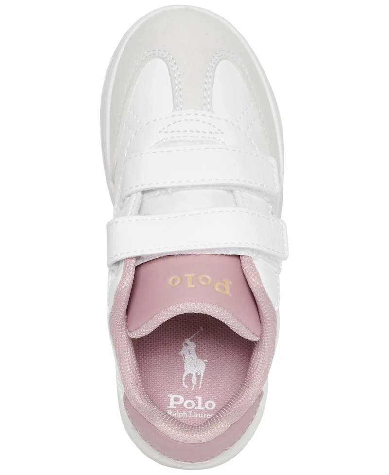 Polo Ralph Lauren Little Kids Heritage Court Iii T-Toe Ez Casual Sneakers from Finish Line