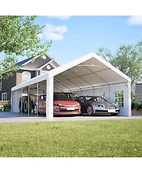 Streamdale Furniture Carport Canopy 16x32 Heavy Duty Metal Carport Garage Outdoor Shelter