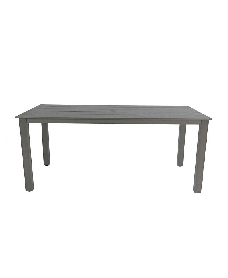 Streamdale Furniture Charcoal 68.9" Wooden-Textured Dining Table - Simple, High-Quality