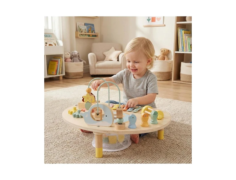 Slickblue Toddler 7-in-1 Activity Table Montessori Sensory Play